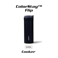 Cooker Colorstay Flip 400 Ml Paslanmaz Çelik Bardak Termos Ckr2041 Siyah Cooker Colorstay Flip 400 Ml Paslanmaz Çelik Bardak Termos Ckr2041 Siyah