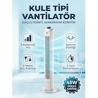 7go 7gtf1 30 İnç Kule Tipi Vantilatör 45w Güçlü Motor, 3 Kademeli Hız, Salınımlı, Zamanlayıcılı To 7go 7gtf1 30 İnç Kule Tipi Vantilatör 45w Güçlü Motor, 3 Kademeli Hız, Salınımlı, Zamanlayıcılı To