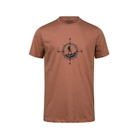 2as Alex Baskılı Erkek Sıfır Yaka T-shirt Kahve 2as Alex Baskılı Erkek Sıfır Yaka T-shirt Kahve