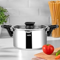 Nehir Napoli 24 Cm Paslanmaz Çelik Süzgeç Kapaklı Fonksiyonel Derin Tencere Nehir Napoli 24 Cm Paslanmaz Çelik Süzgeç Kapaklı Fonksiyonel Derin Tencere