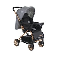 Tommybaby TB-980 Gold Çift Yön Lüx Bebek Arabası Puset Füme Tommybaby TB-980 Gold Çift Yön Lüx Bebek Arabası Puset Füme