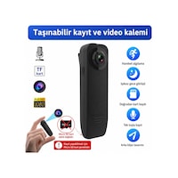 A18 Mini Yaka Kamerası 1080p Full Hd Sesli Video Kaydedici Gece Görüşlü Hareket Algılamalı Taşınabilir Vücut Kamerası Siyah A18 Mini Yaka Kamerası 1080p Full Hd Sesli Video Kaydedici Gece Görüşlü Hareket Algılamalı Taşınabilir Vücut Kamerası Siyah