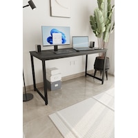 Siyah 140x60 Çalışma Masası, Bilgisayar Masası, Ofis Masası, Metal Ayaklı Siyah Siyah 140x60 Çalışma Masası, Bilgisayar Masası, Ofis Masası, Metal Ayaklı Siyah