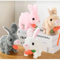 Karma Renk Pilli Sesli Ve Işıklı Zıplayan Peluş Tavşan Tekli Çok Renkli Karma Renk Pilli Sesli Ve Işıklı Zıplayan Peluş Tavşan Tekli Çok Renkli