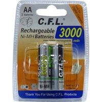 ŞARJLI PİL AA KALEM 3000MAH Nİ-MH (2 ADET) CFL ŞARJLI PİL AA KALEM 3000MAH Nİ-MH (2 ADET) CFL