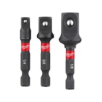 Milwaukee Hex Lokma Adaptor Seti 3 Prç 1/4-3/8-1/2 Milwaukee Hex Lokma Adaptor Seti 3 Prç 1/4-3/8-1/2