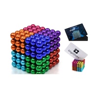 Magnetic Cube 8 Renk 216 Adet 5 Mm Manyetik Mıknatıs Toplar. Kart Magnetic Cube 8 Renk 216 Adet 5 Mm Manyetik Mıknatıs Toplar. Kart