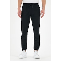 MMetalic Etiketli Arka ve Yan Cepli Regular Fit Lastikli Paça Erkek Eşofman Altı Siyah MMetalic Etiketli Arka ve Yan Cepli Regular Fit Lastikli Paça Erkek Eşofman Altı Siyah
