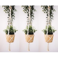 Tahahamak 3 Lü Makrome Saksılık Tahahamak 3 Lü Makrome Saksılık