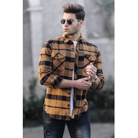Madmext Madmext Camel Oduncu Gömlek 4950 Camel