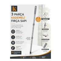 115 Cm Modüler Fırça Sapı 3 Parçalı Vidalı Uzayan Temizlik Fırçası Sapı 115 Cm Modüler Fırça Sapı 3 Parçalı Vidalı Uzayan Temizlik Fırçası Sapı