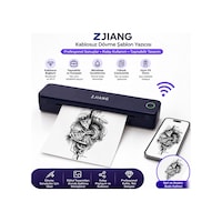 Netum Zjiang Bluetooth Taşınabilir Profesyonel Dövme Şablonu Tattoo Yazıcısı Termal Yazıcı Siyah Netum Zjiang Bluetooth Taşınabilir Profesyonel Dövme Şablonu Tattoo Yazıcısı Termal Yazıcı Siyah