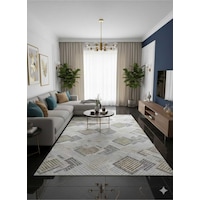 Nesrin Kaymaz Jel Taban Modern Kesme Yolluk Salon Halisi Renkli Karelii Krem Nesrin Kaymaz Jel Taban Modern Kesme Yolluk Salon Halisi Renkli Karelii Krem