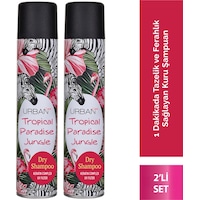 Tropik Meyve Ve Çiçek Kokulu Hacimlendirici Kuru Şampuan Seti 2x200ml- Vegan - Uv Korumalı Tropik Meyve Ve Çiçek Kokulu Hacimlendirici Kuru Şampuan Seti 2x200ml- Vegan - Uv Korumalı