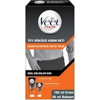 Veet Men Özel Bölgeler İçin Tüy Dökücü Krem 100 ML + Balsam 50 ML Veet Men Özel Bölgeler İçin Tüy Dökücü Krem 100 ML + Balsam 50 ML