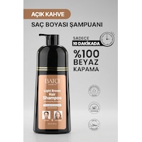 Batçı Beyaz Saçlar İçin Açık Kahve Anında Etkili Saç Boyası Şampuan 350 ML Batçı Beyaz Saçlar İçin Açık Kahve Anında Etkili Saç Boyası Şampuan 350 ML