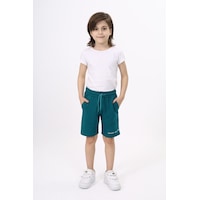 Toontoy Kids Toontoy Erkek Çocuk Baskılı Şort Açık Petrol Toontoy Kids Toontoy Erkek Çocuk Baskılı Şort Açık Petrol