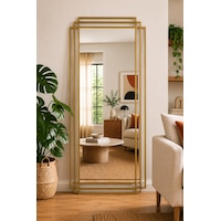 Effe Gold Metal 3 Çerçeveli 180x80 Cm Dekor Ayna
