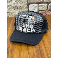 Hamze Trucker Model Baskılı Hafif Yazlık Beyzbol Cap Şapka Siyah Hamze Trucker Model Baskılı Hafif Yazlık Beyzbol Cap Şapka Siyah