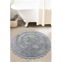 Monre Gri Çap %100 Pamuklu 100x100 Cm Banyo Paspas Seti Renkli Monre Gri Çap %100 Pamuklu 100x100 Cm Banyo Paspas Seti Renkli