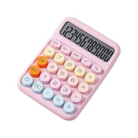 Mobgift Renkli Yuvarak Tuşlu Şirin Hesap Makinası Pembe Mobgift Renkli Yuvarak Tuşlu Şirin Hesap Makinası Pembe