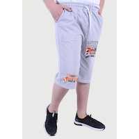 Fyk Kids Thınk With Baskılı, Erkek Çocuk Kapri&şort Gri Fyk Kids Thınk With Baskılı, Erkek Çocuk Kapri&şort Gri
