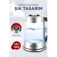 Torima Y-S888-040 Cam Ledli 1500 W 1.8 L Su Isıtıcı Torima Y-S888-040 Cam Ledli 1500 W 1.8 L Su Isıtıcı
