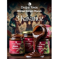 3 X 240 Gr Doğal Toros Atom Ballı Ginsengli Polenli Bitkisel Panax Ginseng Macunu 3 X 240 Gr Doğal Toros Atom Ballı Ginsengli Polenli Bitkisel Panax Ginseng Macunu