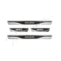 Volkswagen Amarok Uyumlu Kapı Eşiği Karbon Krom 4 Parça Volkswagen Amarok Uyumlu Kapı Eşiği Karbon Krom 4 Parça