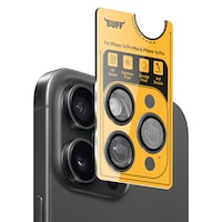 Buff Apple Uyumlu iPhone 16 Pro Max / 16 Pro Titanyum Lens Koruyucu Black Buff Apple Uyumlu iPhone 16 Pro Max / 16 Pro Titanyum Lens Koruyucu Black