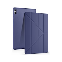 Galaxy Uyumlu Tab S11 Ultra Kılıf Mkst Tri Folding Kalem Bölmeli Standlı Kılıf - Lacivert Tablet Kılıfı Galaxy Uyumlu Tab S11 Ultra Kılıf Mkst Tri Folding Kalem Bölmeli Standlı Kılıf - Lacivert Tablet Kılıfı