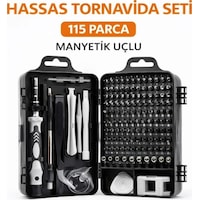 115 Parça Manyetik Uçlu Hassas Tornavida Seti Diğer 115 Parça Manyetik Uçlu Hassas Tornavida Seti Diğer