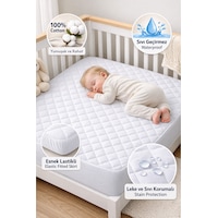 Formeya Pamuk Kapitone Fitted Sıvı Geçirmez Bebek Çocuk Alezi Formeya Pamuk Kapitone Fitted Sıvı Geçirmez Bebek Çocuk Alezi