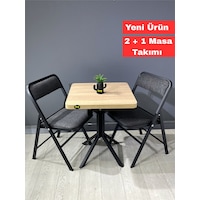 Mercan Sonoma 2 Kişilik Kare Mutfak Yemek Masası Takımı 2+1 Keten Gri 60 Cm Sonoma Gri 2'li Mercan Sonoma 2 Kişilik Kare Mutfak Yemek Masası Takımı 2+1 Keten Gri 60 Cm Sonoma Gri 2'li