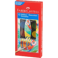 Faber-Castell Suluboya 12 Renk Küçük Boy Faber-Castell Suluboya 12 Renk Küçük Boy