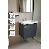 Karen Banyo Kasırga 50 Cm, Lavabolu Alt Banyo Dolabı, Kapaklı Banyo Alt Dolabı, Seramik Lavabo Dahil Antrasit Mdf Antrasit Karen Banyo Kasırga 50 Cm, Lavabolu Alt Banyo Dolabı, Kapaklı Banyo Alt Dolabı, Seramik Lavabo Dahil Antrasit Mdf Antrasit