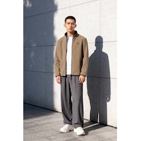 Tommy Life Camel Yazı Nakışlı Dik Yaka Fermuarlı Standart Kalıp Erkek Sweatshirt Polar - 87992 CAMEL Tommy Life Camel Yazı Nakışlı Dik Yaka Fermuarlı Standart Kalıp Erkek Sweatshirt Polar - 87992 CAMEL