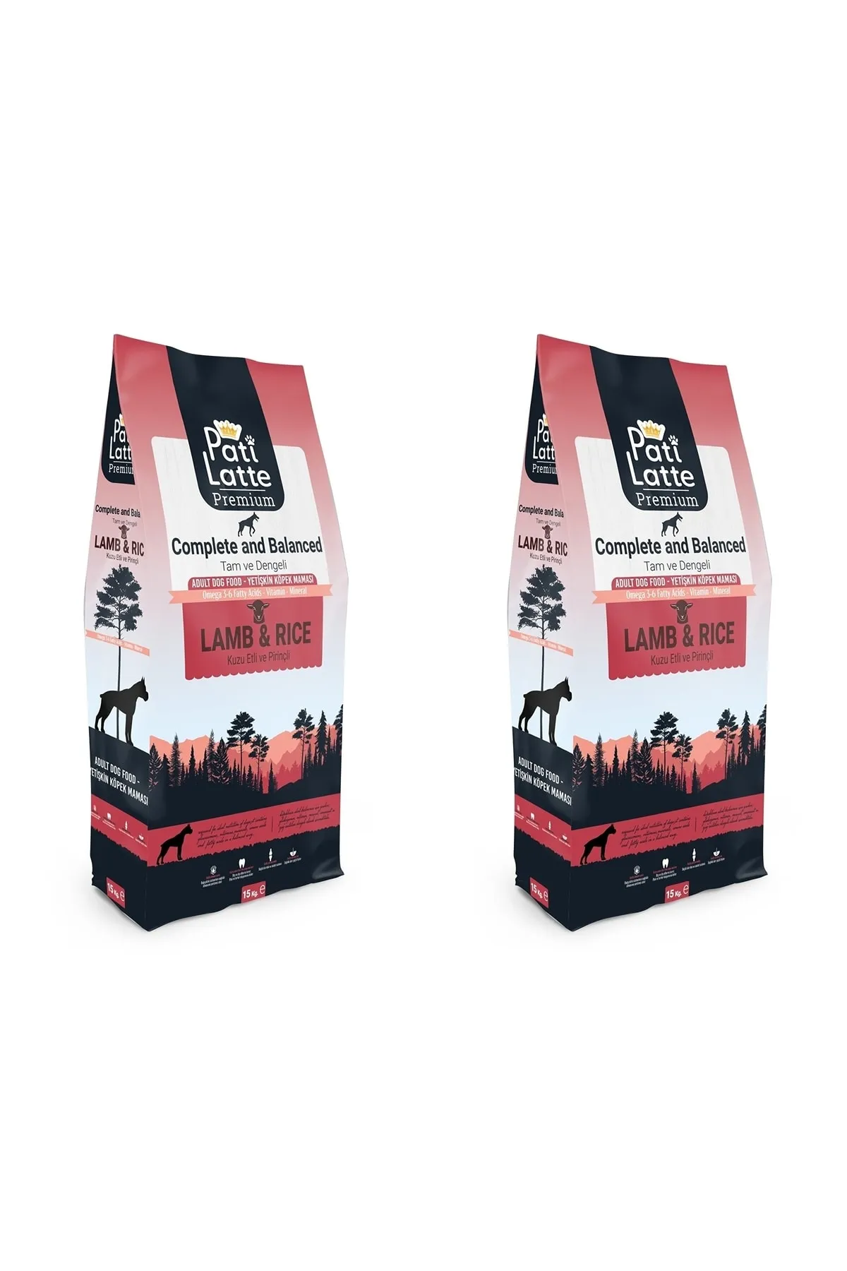 Pati Latte Kuru Köpek Maması 20 Prt 10 Yağ 15kg 2 Adet Pati Latte Kuru Köpek Maması 20 Prt 10 Yağ 15kg 2 Adet