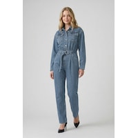 Banny Jeans Kadın Oversize Jean Tulum Mavi 001 Mavi Xl Banny Jeans Kadın Oversize Jean Tulum Mavi 001 Mavi Xl