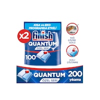 Finish Quantum Özel Seri Bulaşık Makinesi Deterjanı Kapsül Tablet 200 Adet (100 x 2) Finish Quantum Özel Seri Bulaşık Makinesi Deterjanı Kapsül Tablet 200 Adet (100 x 2)