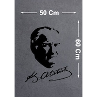 Sticker Dizayn Atatürk Silüeti Ve İmza Sticker - Mustafa Kemal Atatürk Başbuğ İmza Sticker - Araba Oto Motosiklet Karavan Cam Sticker - 00391 60X50 Cm Sticker Dizayn Atatürk Silüeti Ve İmza Sticker - Mustafa Kemal Atatürk Başbuğ İmza Sticker - Araba Oto Motosiklet Karavan Cam Sticker - 00391 60X50 Cm