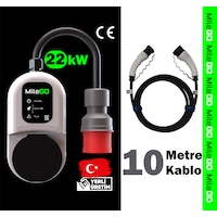 Milego 22kw Şarj İstasyonu 10 Metre Kablolu Set Mobil Taşınabilir Elektrikli Araç Şarj Ünitesi 22 KW Milego 22kw Şarj İstasyonu 10 Metre Kablolu Set Mobil Taşınabilir Elektrikli Araç Şarj Ünitesi 22 KW