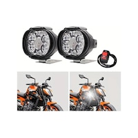 Motosiklet 6 Ledli Drl Sis Farı Seti Motosiklet 6 Ledli Drl Sis Farı Seti