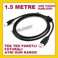 1.5 Metre Yazıcı Kablosu Lazer Yazıcı Kablo 1.5M Usb Yazıcı Print 1.5 Metre Yazıcı Kablosu Lazer Yazıcı Kablo 1.5M Usb Yazıcı Print