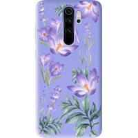 Xiaomi Redmi Note 8 Pro Uyumlu Kış Çiçeği Tasarımlı Lila Lansman Telefon Kılıfı Xiaomi Redmi Note 8 Pro Uyumlu Kış Çiçeği Tasarımlı Lila Lansman Telefon Kılıfı