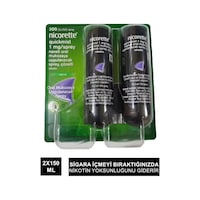 Nicorette 1mg Nane Aromalı Ağız Spreyi 2 x 150 Sprey Nicorette 1mg Nane Aromalı Ağız Spreyi 2 x 150 Sprey