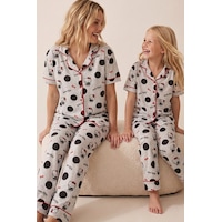 Siyah İnci Hello Kitty Lisanslı %100 Pamuk Pembe Çok Renkli Düğmeli Biyeli Pijama Takım 26120451 Gri Melanj Siyah İnci Hello Kitty Lisanslı %100 Pamuk Pembe Çok Renkli Düğmeli Biyeli Pijama Takım 26120451 Gri Melanj