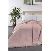 Lora Tek Kişilik Tek Pike 160x210 Cm Pudra Pudra Lora Tek Kişilik Tek Pike 160x210 Cm Pudra Pudra