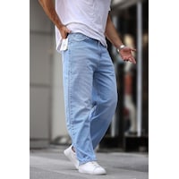 Madmext Mavi Erkek Yıkamalı Baggy Jean 7216-mavi Mavi Madmext Mavi Erkek Yıkamalı Baggy Jean 7216-mavi Mavi