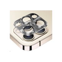 Nettech Apple Uyumlu iPhone 13 Pro Max Metalik Seri Kamera Cam Koruyucu - Gri Nettech Apple Uyumlu iPhone 13 Pro Max Metalik Seri Kamera Cam Koruyucu - Gri